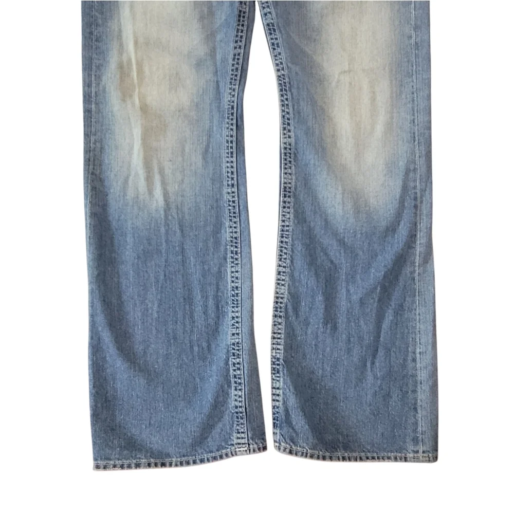 True Religion Mens Billy Light Blue Bootcut Jeans Size 36